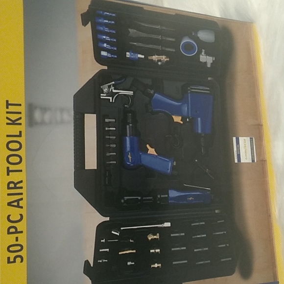 New Good Year 50-PC Air Tool Kit Pro Performance (Handle On Case Is Broken) - Picture 3 of 11
